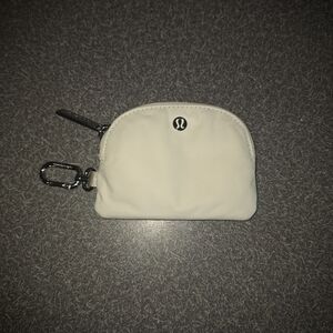 Lululemon Bone White Coin Pouch